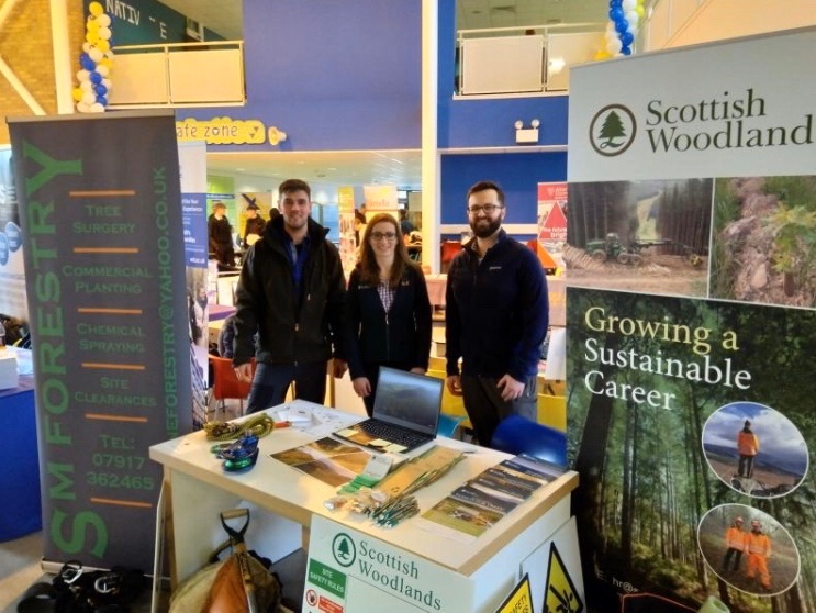 @Scotwoodlands has recently been attending Careers fairs across Scotland. Firstly @BreadalbaneAcad , followed by @balfronhigh for the @BHSfpathways event and lastly @SRUC for their annual careers fair.  #forestry #forestry-jobs #futureforesters #Growingasustainablefuture