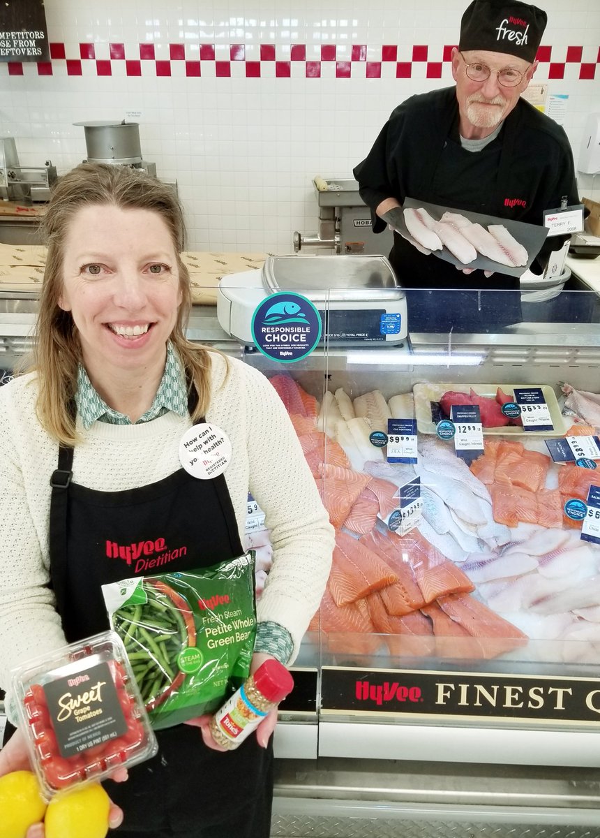 February is ❤ month. Be good to your ❤ and pick up Tilapia tonight. You can make this Sheet Pan Tilapia recipe in no time! hy-vee.com/recipes-ideas/…