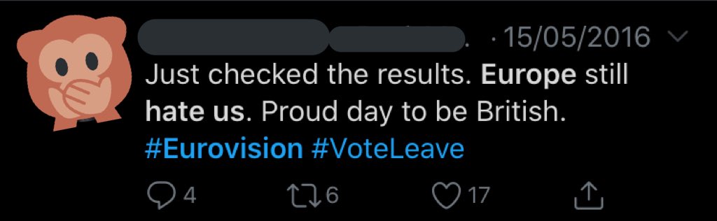 EUROPE HATE US. No they don’t. They really don’t. If anything, look at the results for Spain and say again that Europe hate the U.K. Europe doesn’t hate any country.
