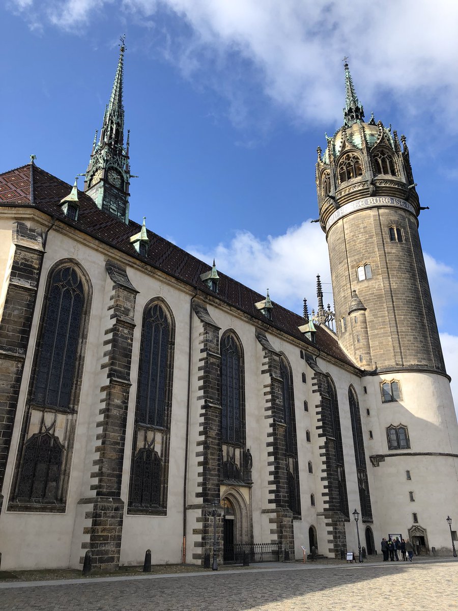 The door of the castle church in Wittenberg, Germany where Martin