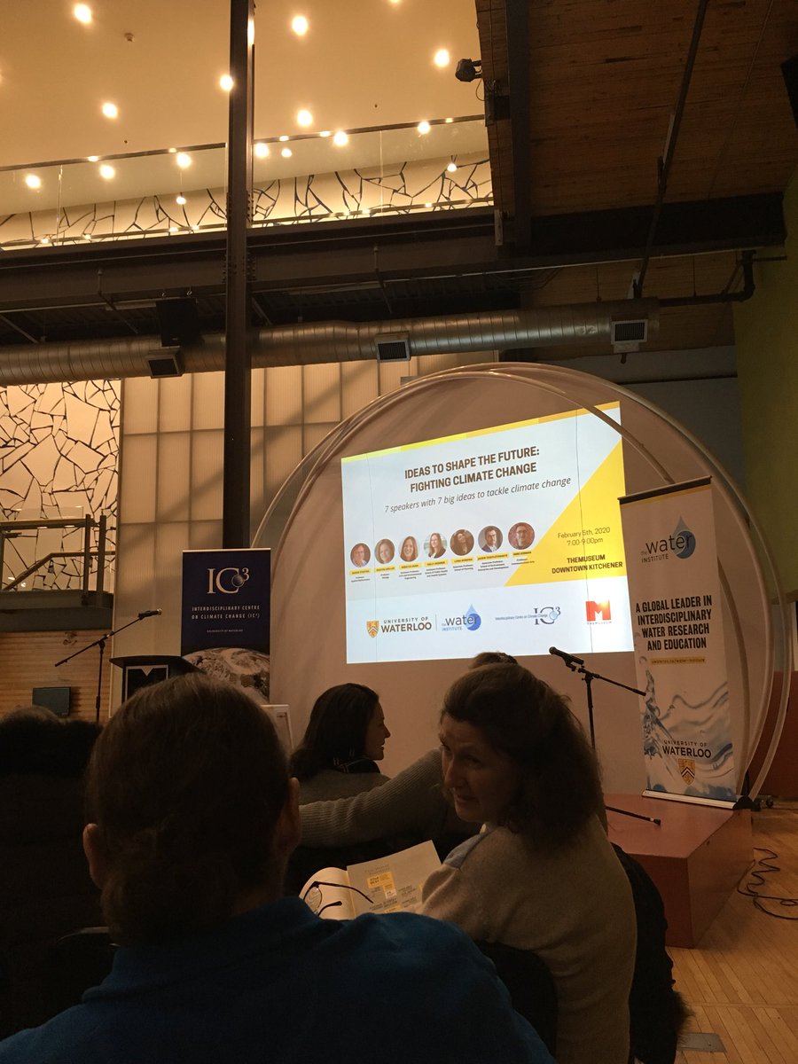 A great event held tonight by @climatechangeUW and <a href="/water_institute/">the Water Institute</a> bringing climate change research to the public in a very digestible way