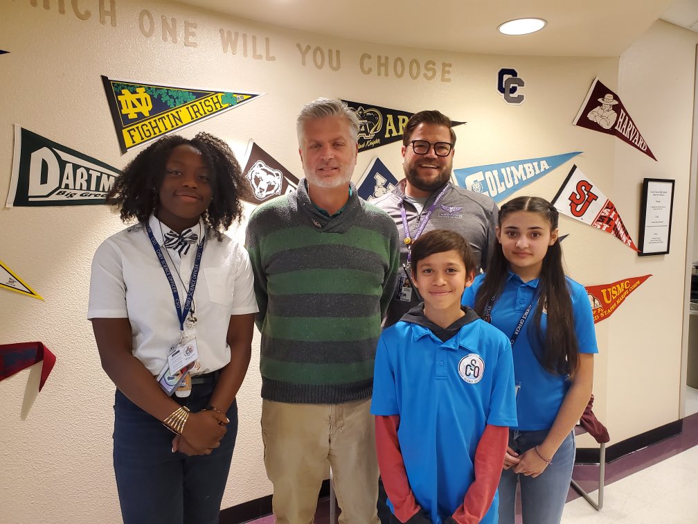 matthewgeorgia's tweet image. Some of the best and brightest middle schoolers are already making plans on how they are going to make their impact on @CChsChampions and community. I am floored by these @LaveenSchools Chief Science Officers. #azscitech #pxu #BeAChampion #classof2024