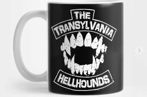 The Transylvania Hellhounds Coffee Mugs $15

Links to TTHH Merchandise at
transylvaniahellhounds.com