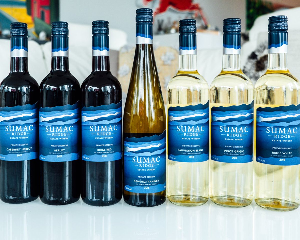 The Sumac Ridge varietal family. We don’t play favourites, but you can tell us yours!