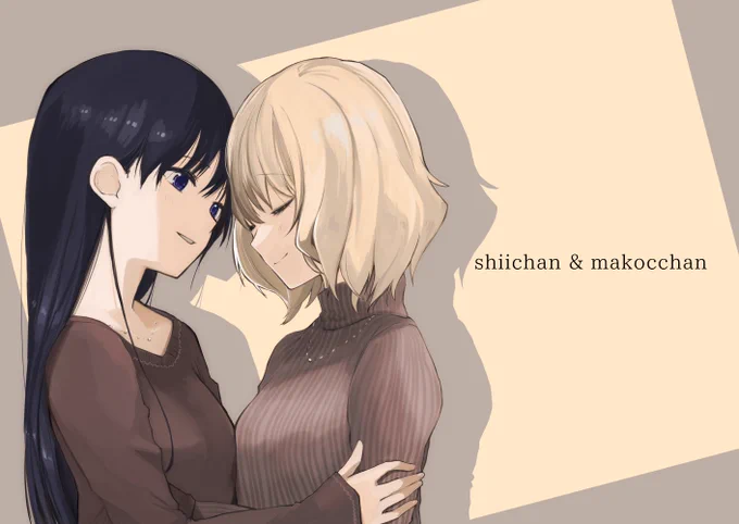 人間誰しも唐突に、おっぱい押し当てておでこっつんしてる百合カップルを描きたくなるものです。 