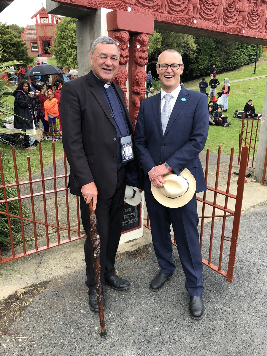 DavidClarkNZ's tweet photo. Whakanuia te Ra Waitangi! A privilege to take part in the formalities - and the informalities - at Ōtākou Marae today. Amazing hospitality, and terrific to see so many in the community getting involved! #WaitangiDay https://t.co/ANkCtmtuWU