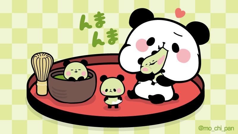 もちもちぱんだ もちぱん 公式 でかぱん わーい今日はまっちゃ味だ んまんま もちぱんトリビア ふつうのちびぱんに 食べ物や体についたものの色が移ると カラフルぱん になるよ まっちゃの色と味が移って でかぱんも大満足 もちもちぱんだ もちぱん 公式 でかぱん わーい今日はまっちゃ味だ んまんま もちぱんトリビア ふつうのちびぱんに 食べ物や体についたものの色が移ると カラフルぱん になるよ まっちゃの色と味が移って でかぱんも大満足