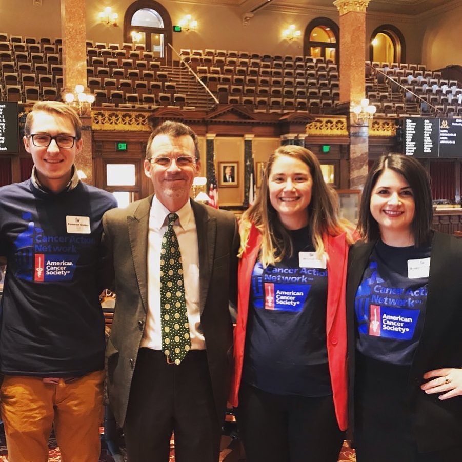 MeghanRyannn's tweet photo. Caucus on Monday, Lobbying on Tuesday. It’s been a productive week! Thank you Vicki Lensing and @JoeBolkcom for taking the time to speak with us (@ACSCANIowa) today!
#acscan #acscaniowa #datciowa https://t.co/nBr4WgHLCH