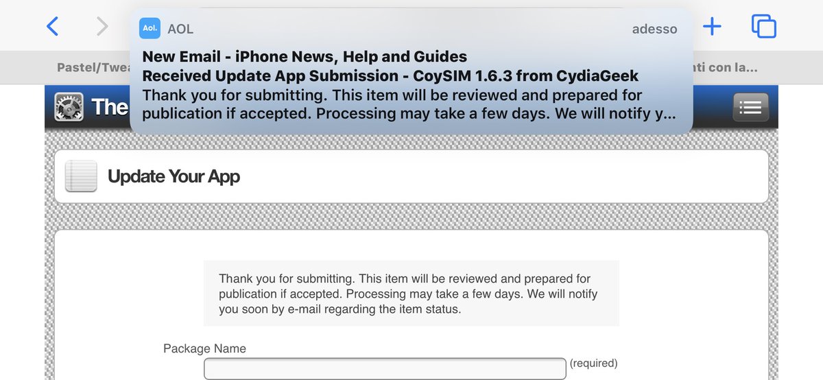 CydiaGeek's tweet photo. !ALERT!π¨
Iβve just submitted #CoySIM New V. to #Cydia!
Enjoy π€π½
Version 1.6.3
- Updated for iOS 13 Compatibility (Thanks @_024ka for testing).
- Code Cleaning up. https://t.co/BbRSjBp40I