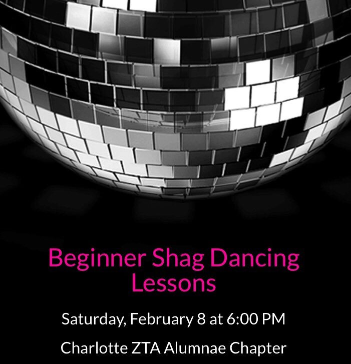 Charlotte ZTA Alum (@ztacharlotte) on Twitter photo ππΌTHIS SATURDAYπΊπ»
Ever been interested in learning how to Shag Dance? Bring a date/friend to Lynnβs Dance Club on Saturday to learn beginner shag dance. $8 per person.
Lynns Dance Club
4819 S Tryon
#ZTACharlotteAlum #ShagDancing #FebruaryFun #ZetaAlumnae #NCZTA ππΌππΊπ»π ππΌTHIS SATURDAYπΊπ»
Ever been interested in learning how to Shag Dance? Bring a date/friend to Lynnβs Dance Club on Saturday to learn beginner shag dance. $8 per person.
Lynns Dance Club
4819 S Tryon
#ZTACharlotteAlum #ShagDancing #FebruaryFun #ZetaAlumnae #NCZTA ππΌππΊπ»π