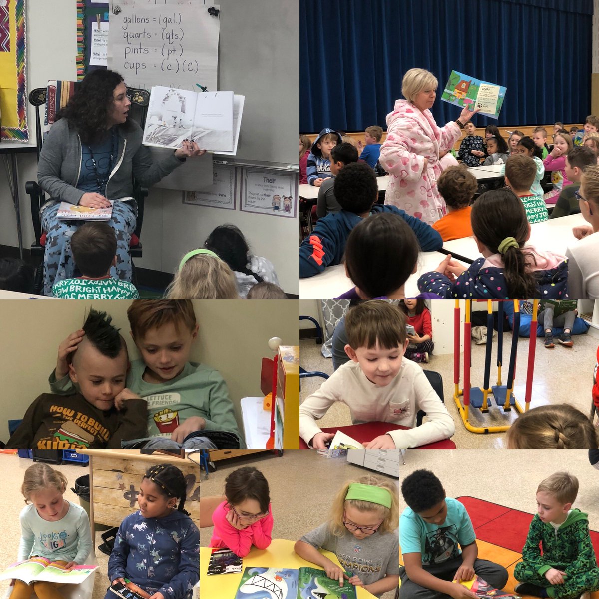 LKnudsen_BCPS's tweet photo. Loved celebrating #WorldReadAloudDay2020 at @7DE_deer with our special guest readers @HeatherDenmyer,  @7DE_Reading and our first grade buddies!   So much fun!  #workhardbekindhavefun https://t.co/EyvX4jQuvT