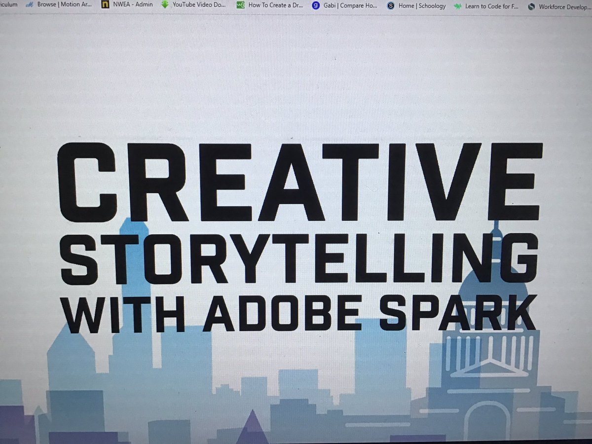 Just walked out of a Adobe Spark training with Claudio Zavala from Plano, TX.....WOW! Engaging and visual appealing web pages you can create in minutes and use to teach PD.  I have identified my next online training. Best of all, Spark is Free and available to educators. <a href="/TCEA/">TCEA</a>