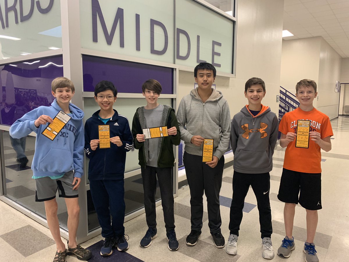 RCEMiddle's tweet photo. Congratulations to today’s #StudentsofExcellence⭐️ sponsored by #WhichWichofClemson🧡💜 #teamRCE🐾 #bebraschallengefinalists https://t.co/pbwtaU20XK