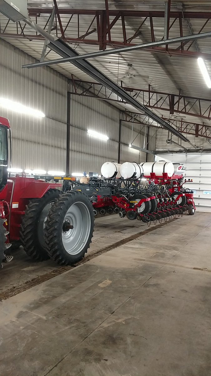 Time to get working on our new to us planter. <a href="/precisionplant/">Precision Planting</a> <a href="/AGCOcorp/">AGCO</a> #plant2020