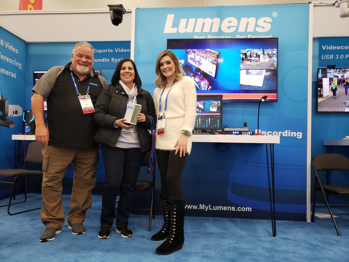#TCEA has been keeping us busy this week. What a great turnout this year and we love helping teachers learn about our collaborative learning products. Congrats to our booth raffle winner, Griselda!
#Documentcameras #PTZcameras #CaptureVisionSystem