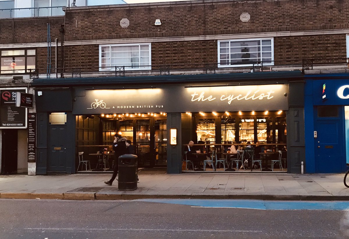 booksandwine76's tweet photo. Amazing what they can do with an ol’ Spoons @cyclistbalham #waitingforamate #balham #supportlocal https://t.co/AlAfrGwvkV