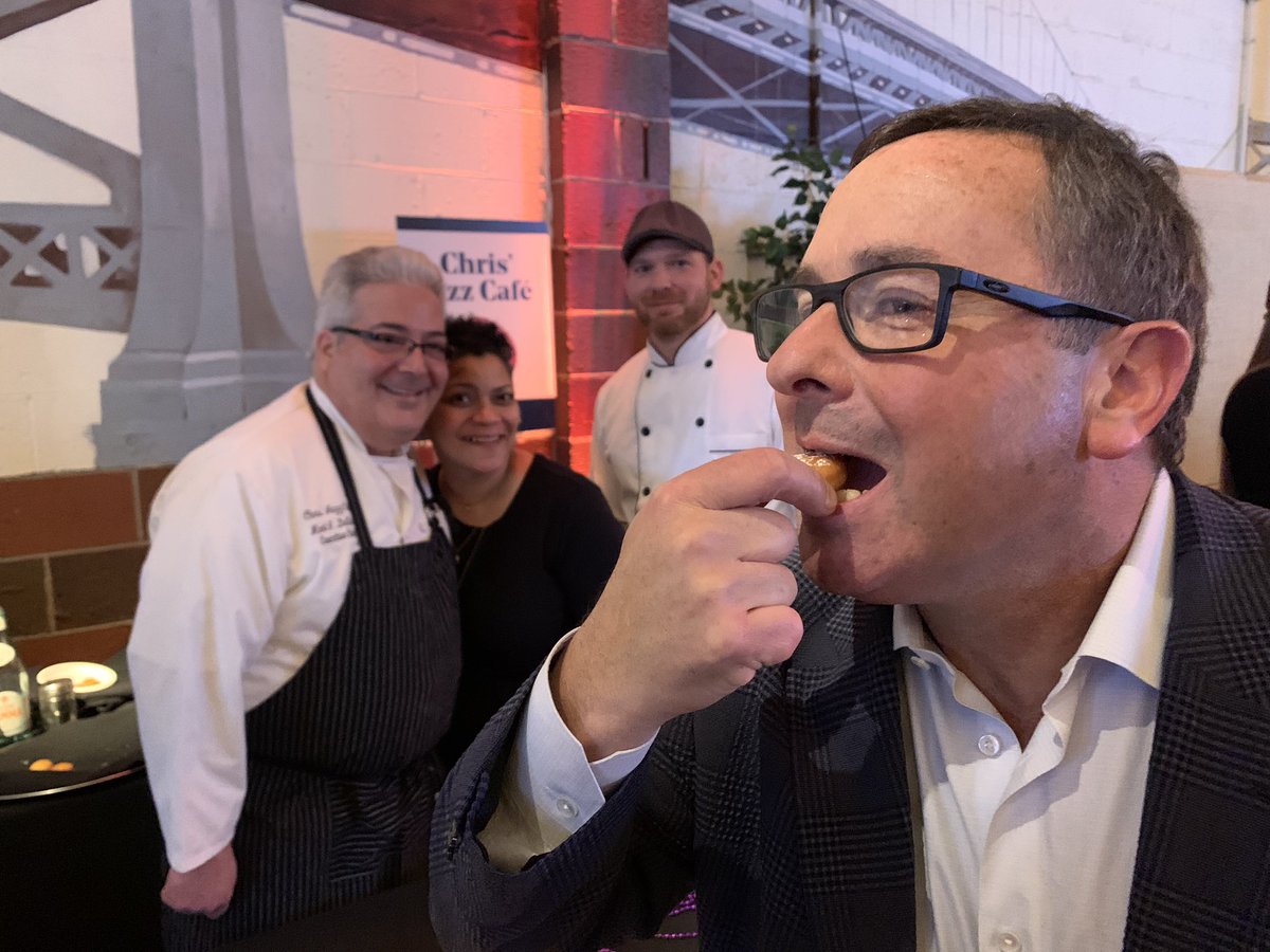 @PhillyMagEvents’s Philly Cooks is off to an incredible start — we have sweet Mayhaw berry beignets that are irresistible! #PhillyCooks #PhillyMagEvents #FooBooz #MayhawBerryBeignets #Jazz #Philly #Philadelphia #LiveMusic #PhillyJazz #LiveJazz #Eat #Eats #Eater #EaterPhilly