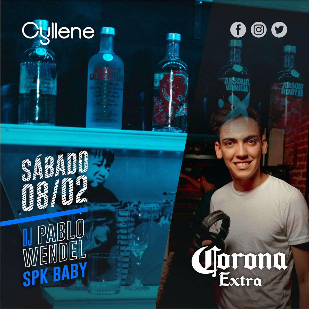CylleneDisco's tweet photo. Sábado 📅➡ Carnaval 🎭➡ Cyllene ‼
.
💃Mujeres!! free hasta las 4am ⏲
.
🕺Hombres!! Atentos al sorteo de free por IG
.
DJ Pablo Wendel🎧
.
SPK Baby🎤
.
#cyllene #disco #discoteca #cyllenedisco #cyllenediscotheque #boliche #noche #night #bebidas #tragos #verano #summer #arias https://t.co/pgOqiVcHrQ