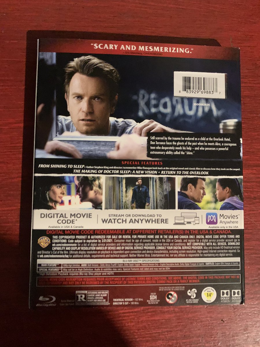 New Blu-ray bought today Doctor sleep #DoctorSleep #bluraycollection #bluray #bluraycollector #blurayaddict #blurayjunkie #blurays #bluraymovie #bluraycommunity #blueraydisc #doctorsleep #doctorsleepmovie