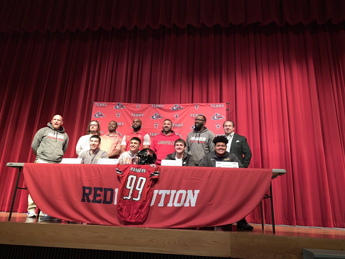 National Signing Day at Terry was a success! Good luck gentlemen! Make us proud at the next level. #Rangersforever