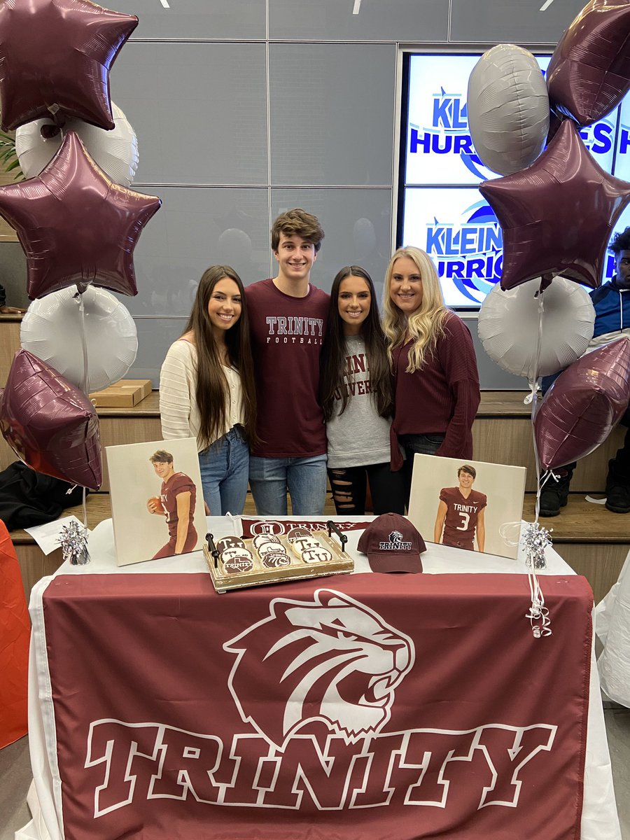 cole_monago's tweet photo. Officially a Trinity Tiger! Thank you to everyone who has helped me along the way and I’m excited to start this next chapter of my life! @KLEINCAINFB @TUFootballTX https://t.co/pff5lbOzi1