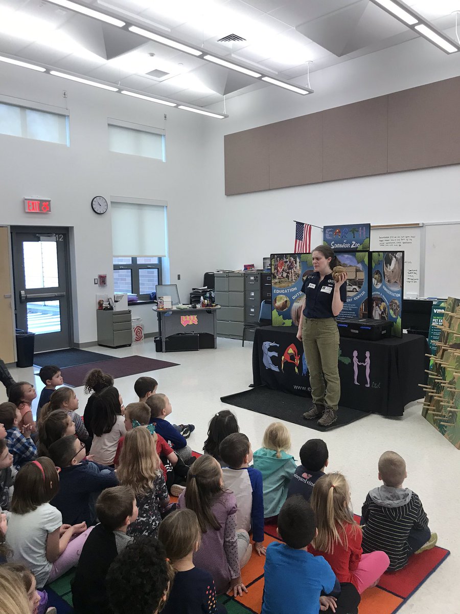 The Zoo came to CFB today! Thank you Southwick Zoo for sharing the animals w/ our K students. Thank you HSA for sponsoring a great event 🦜🦨
