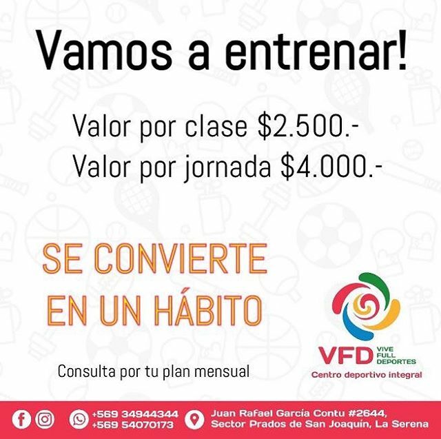vivefulldeporte's tweet photo. Decretado! Que la actividad física se convierta en un hábito 😎✌🏼 Queremos potenciar la mejor versión de ti 😍👌🏻❤️
#febrero 
#intenso
#profitness 
#motivacion 
#insanity 
#yoga 
#zumba 
#chile🇨🇱 #pilates
#gap 
#hiit 
#funcional 
#rumba 
#boxeo 
#bootcamp https://t.co/gvVAQITJuj https://t.co/6rNJM6QyzB