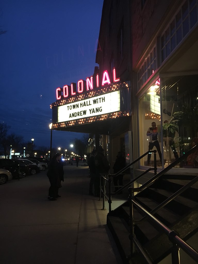 ? We’re at a Keene, NH town hall with Andrew Yang. Live factchecking