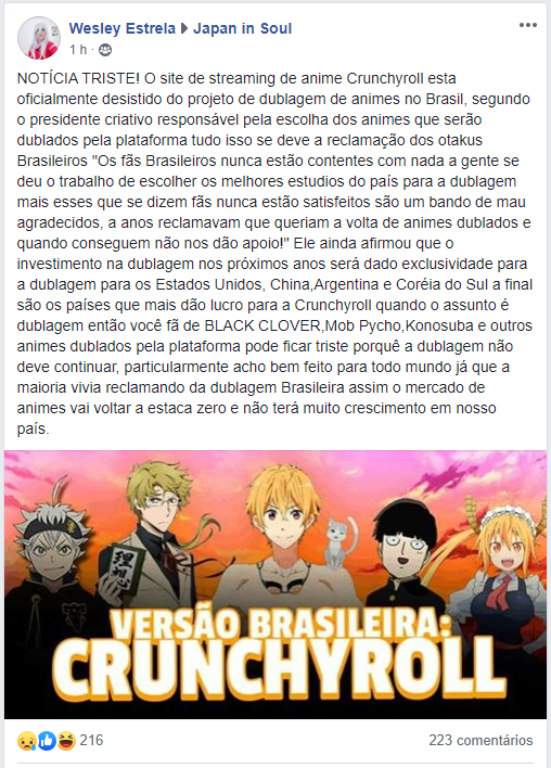 Leo Kitsune Camargo on X: E com isso, posso finalmente falar: Eu sou  TOKIKAZE SAKAI em Plunderer! Maior papel na dublagem da minha vida! (na  prática: em importância pra história e em