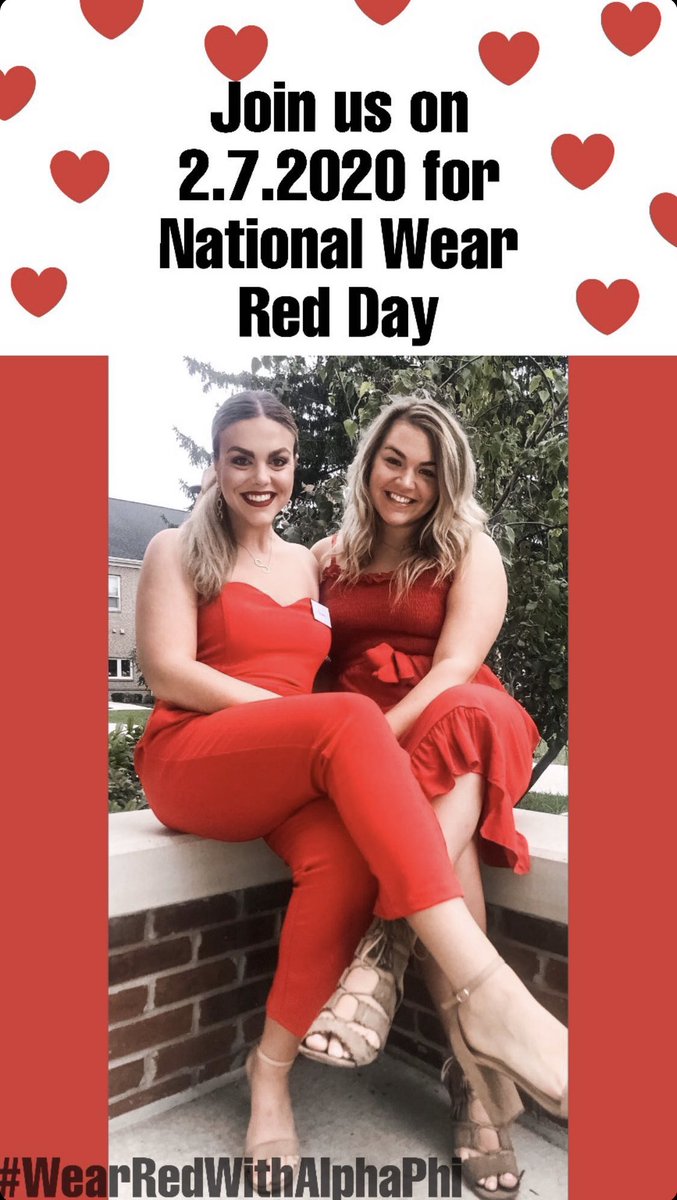 ❣️National Wear Red Day THIS Friday!❣️#WearRedWithAlphaPhi