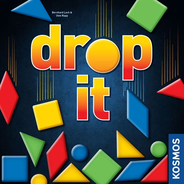Let it go, let it go. Don't hold those pieces anymore. But do use caution and skill when dropping them if you want to score in Drop It by Bernhard Lach and Uwe Rapp. <a href="/d6cmarie/">Christy</a> walks us through this dexterity game of dropping shapes in a vertical "board."
FiveByGames.com/79