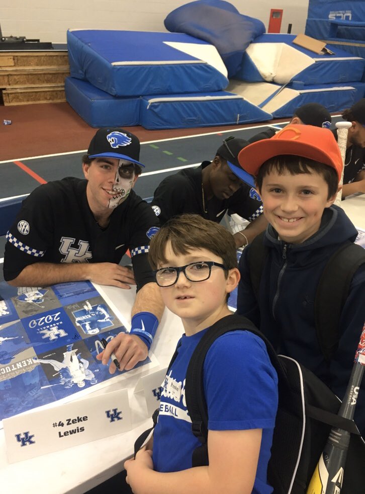 Parker and Preston Collett sure thought it was cool meeting you <a href="/CollettTj/">T.J. Collett</a>  they can’t wait for some UK Baseball!!