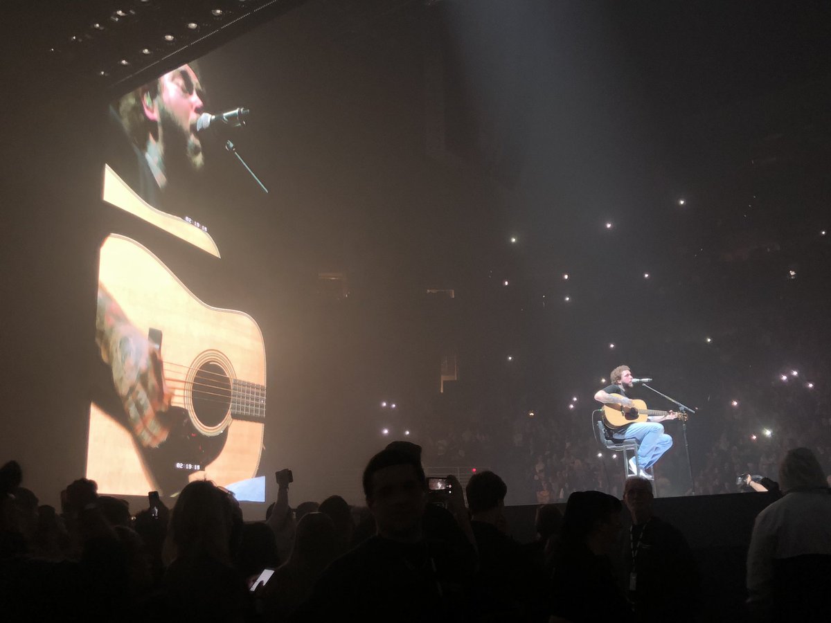 chrisflott's tweet photo. Last night I took my kids to their first concert ages 11 &amp; 12 @PostMalone @SwaeLee thank you for the amazing memories these 2 will forever carry with them 💗 #streetcredforthismom #frontrow https://t.co/s6vjrk8rfG