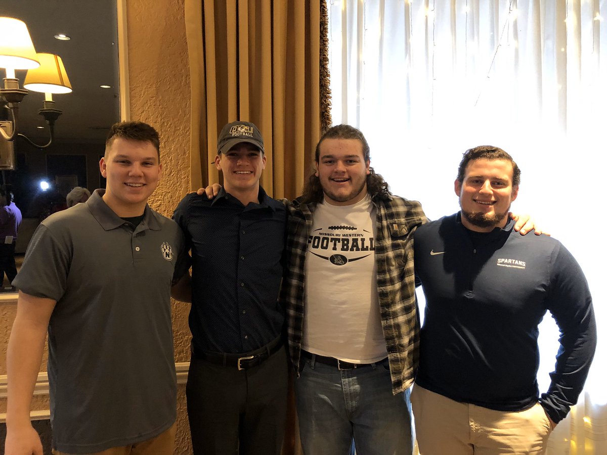 Congratulations to these four. We are so very proud of you and are excited to watch you grow as students, athletes, and people. You are always welcome here. 
#OnceAWarrior #AlwaysAWarrior <a href="/CarsonElwood/">Carson Elwood</a> <a href="/jpisoni7/">Jake Pisoni</a> <a href="/_AD_75/">austin dearing</a> <a href="/Jeffrey_keller_/">Jeffrey Keller</a>