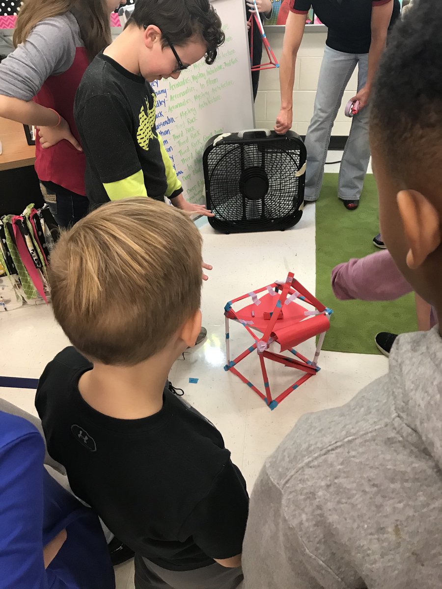 ryanghook's tweet photo. MES Science Olympiad had a blast learning about structures from our guest engineer! Teams had to use only paper and tape to build a tower to hold a marshmallow and stand up to the force of wind! #magnolialearns #tcslearns ⁦@PhyllisFaust⁩ ⁦@WaringWhizKid⁩ https://t.co/uxy1HWNleV