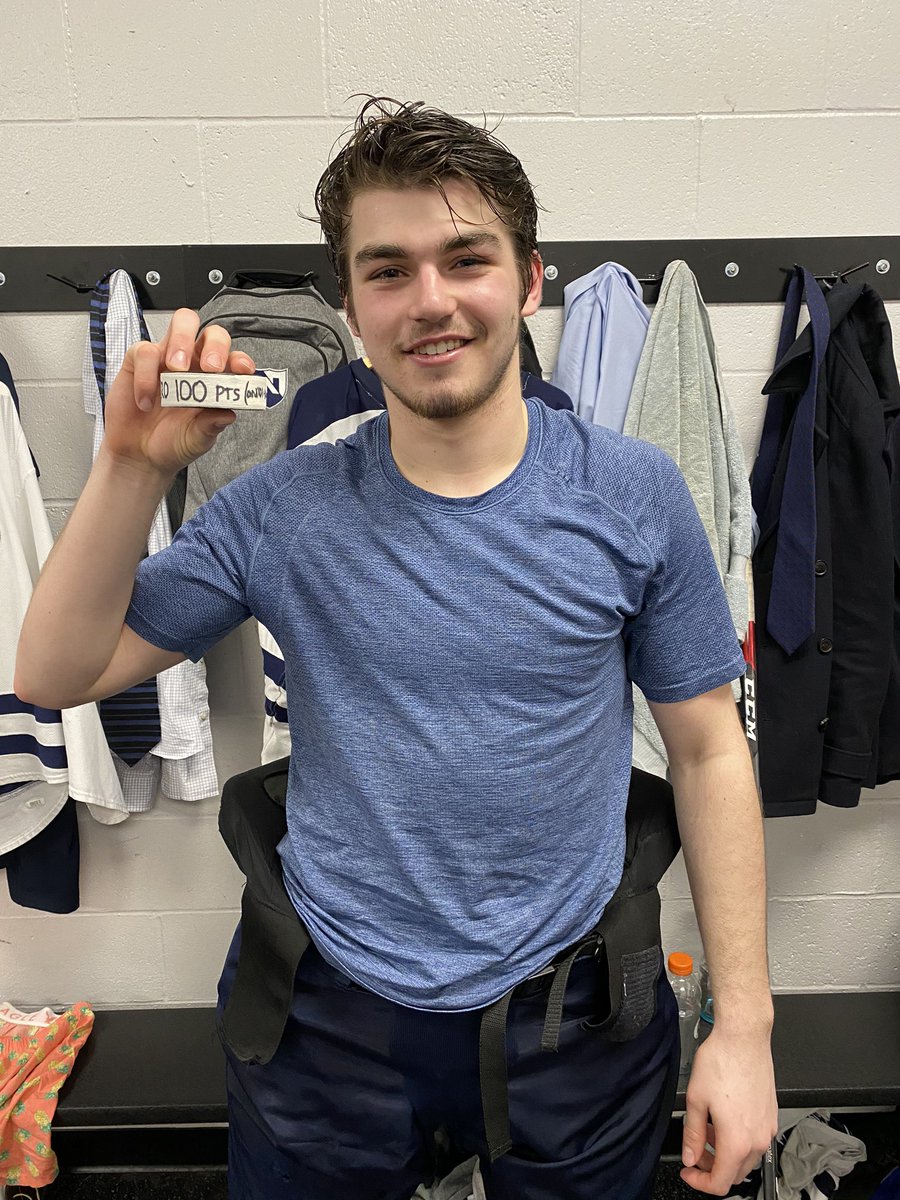 Huge congratulations to Casey Severo on reaching ONE HUNDRED POINTS tonight!!!

A massive accomplishment that very few players are able to achieve.

He also picked up 101 and 102 in the third period.

#NoblesHockey
