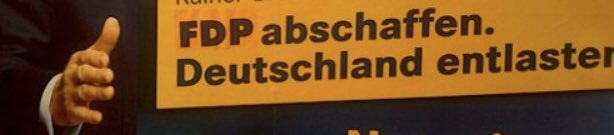 FDP abschaffen. 
Deutschland entlasten. 
#FDPfail #FDPabschaffen