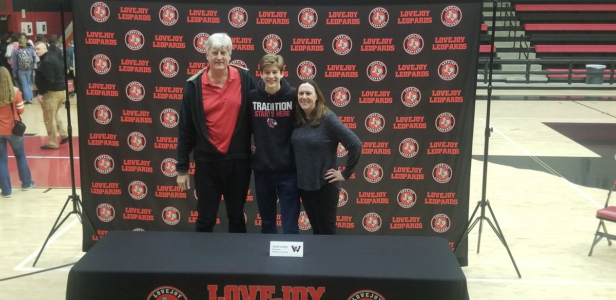 LovejoyHoops's tweet photo. Congrats to our Jared Langs on signing with Wesleyan University!  What a huge day for him, his family,  and his friends! #signingday2020 #conquertheday #leopardforever https://t.co/H7t5HMV6TO