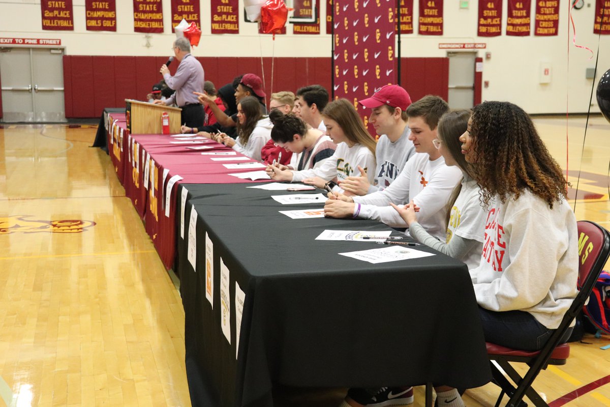 CCRams's tweet photo. Congrats to our 25 seniors who signed National Letters of Intent today! Their hard work and dedication in both athletics AND academics has paid off. We look forward to watching you bring your talents to the collegiate level next year! @NLIinsider #GoRams #WeAreCC https://t.co/HblBjmqCco