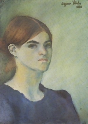 Self-Portrait, 1883 https://www.wikiart.org/en/suzanne-valadon/self-portrait-1883 … #suzannevaladon #valadon