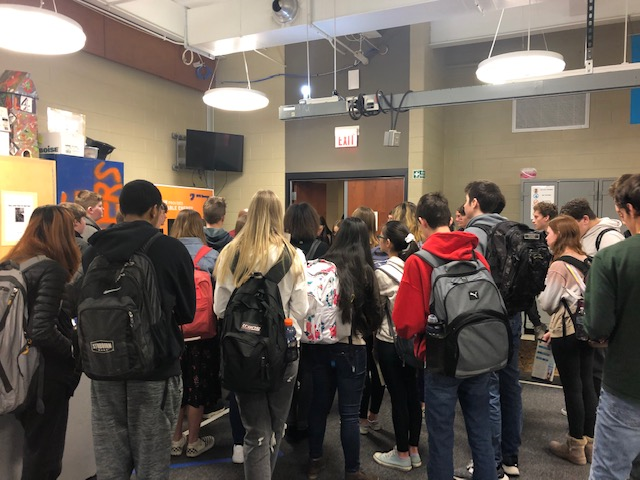 ReadySlcs's tweet image. Over 100 South Lyon East 9th-12th grade students attended Career Hour.  Thank you to our guest speakers from: the FBI, South Lyon Animal Clinic, the Marines, Ellie &amp;amp; JoJo Digital Marketing, CCS, LTU, Grace Behavioral Health of MI (w/therapy dog, Max) and Lyon Twp Fire Department