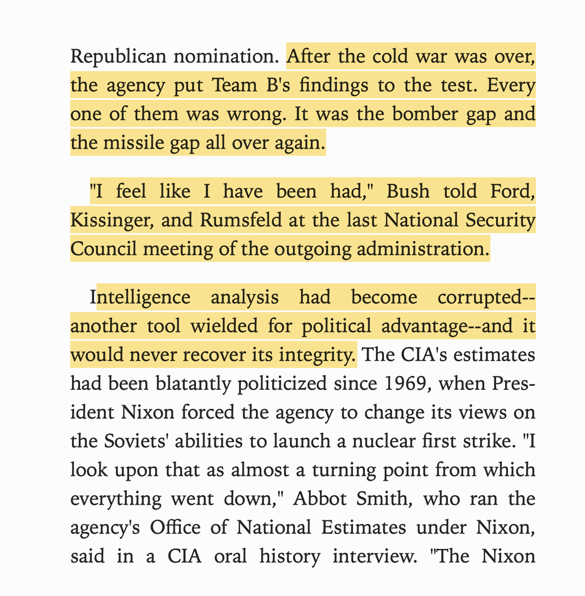 Neo-cons have been cooking intelligence to justify military aggression for a lot longer than you might think.