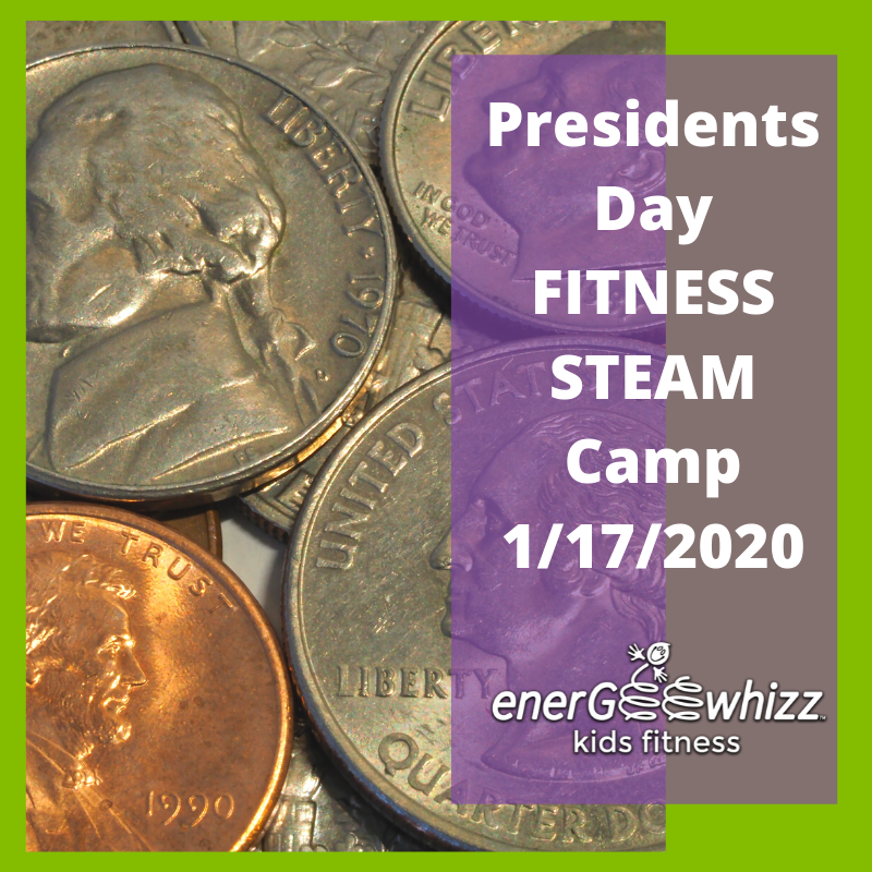 In this Day Off School Camp it's all about our nations PRESIDENTS! We will do science experiments with the Presidents Heads (coins), we'll make Mt Rushmore, and make some President themed art. sign up today: bit.ly/37U92WS #energeewhizzkidsfitness #kidsfitness