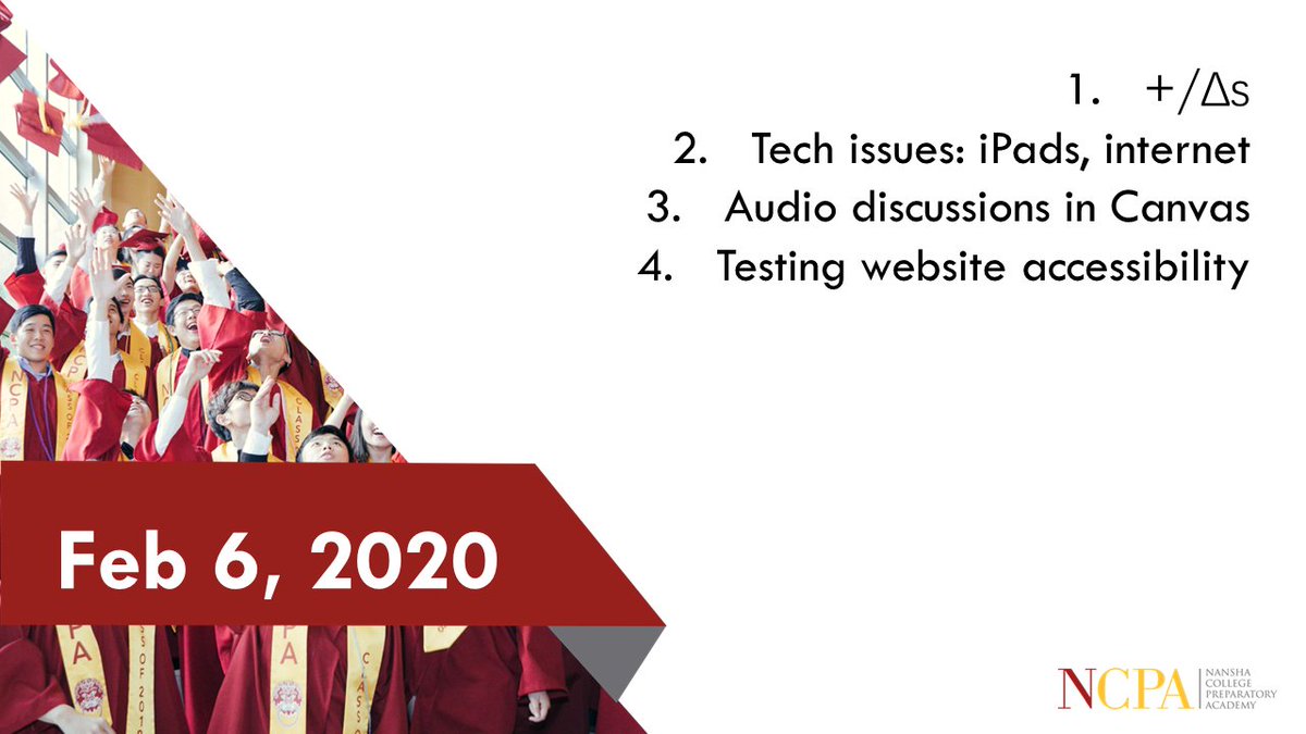 NCPA’s Tech Ambs prep you for #virtualschool in daily #edtech briefs at 9:30am CST (30 mins from now). Get the latest tips and FAQs, mildly witty banter &amp; bad jokes. Join link is go.ncpachina.org/vsdeb &amp; recordings are at edtech.ncpachina.org #pulaoproud #issedu #acamistech