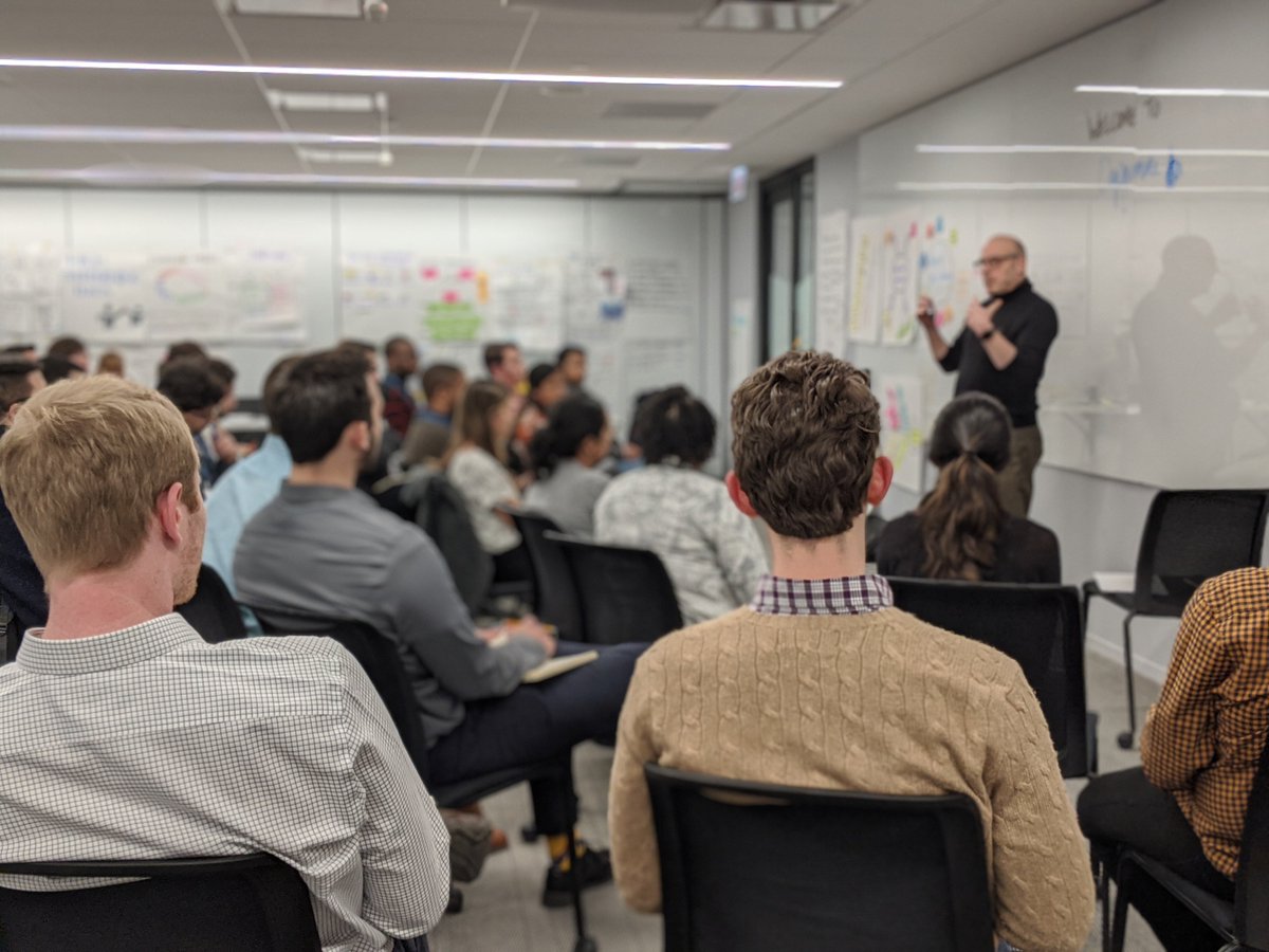 CGWarrenP's tweet photo. "Empowered consultants understand both business, and how end users interact with that business's technology" - a design thinking module as part of our Collaborating with Clients course for our  @CapgeminiNA  January campus hires! https://t.co/44f9wFtjW9