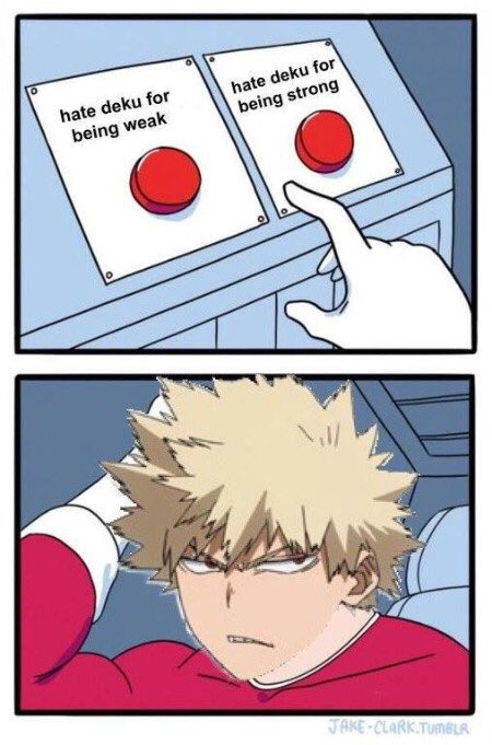 Bakugo just hates Deku in fucking general bro💀