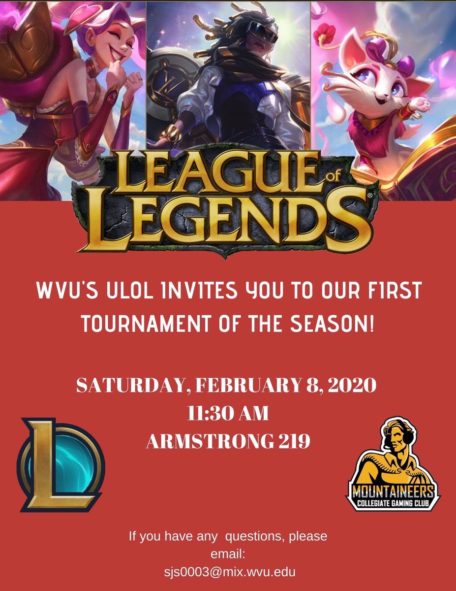 WVULoL's tweet photo. 💛 Hey summoners! 💙
Here’s all ghe information you’ll need about the upcoming event this Saturday! Hope to see you there! 😄 https://t.co/Uswn7to7ye