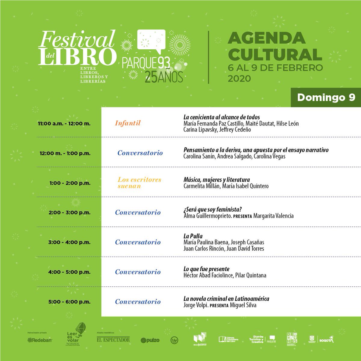 Desde mañana tendremos cuatro días llenos de historias, letras y cultura en el #FestivalDelLibro del <a href="/Parque93Bogota/">Parque 93</a>.