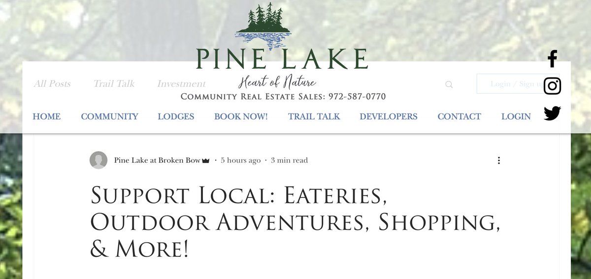 pinelakeOK's tweet photo. We get asked all the time... What is there to do around Pine Lake at Broken Bow? Well here's a list of #supporlocal #BrokenBow and #Hochatown favorites to consider when planning your vacation adventure with us! #trailtalk https://t.co/dBVMZn4Bis https://t.co/JTkmzuZF0y
