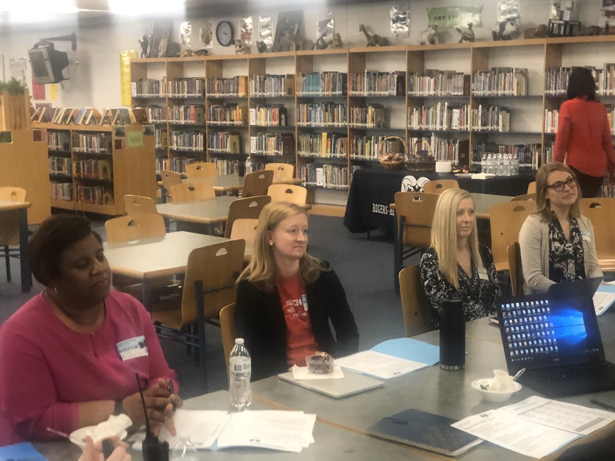 TawaunaStewart's tweet photo. Our Principal intern @Albright_DPS is sharing the “goodness” of Rogers-Herr to his UNC cohort! @DrRogers13 @pmubenga @DrDanDavis1 #TellingOurStory https://t.co/ZBkxpUMoAa